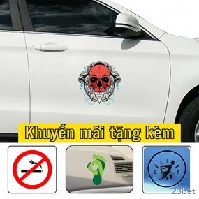 Decal trang trí sườn xe đáng yêu